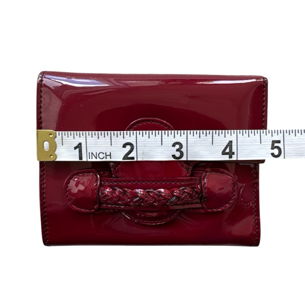 Valentino Garavani Red Patent Leather Wallet - Picture 14 of 15